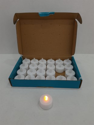 Led Işıklı Plastik Mum Lamba Set